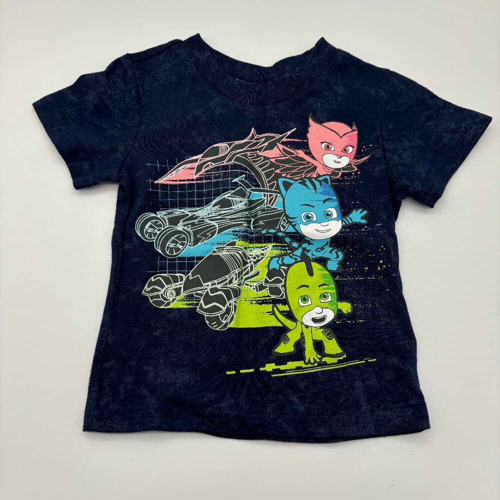 Pj Masks Toddler Boys Blue Catboy Owlette Gekko Character Graphic T-Shirt, 12m